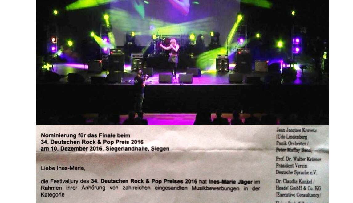 nominiert Deutscher Singer Preis 2016