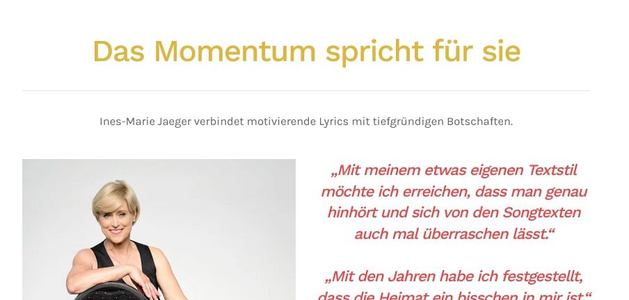 hossa momentum schlagersaengerin-ines-marie-jaeger